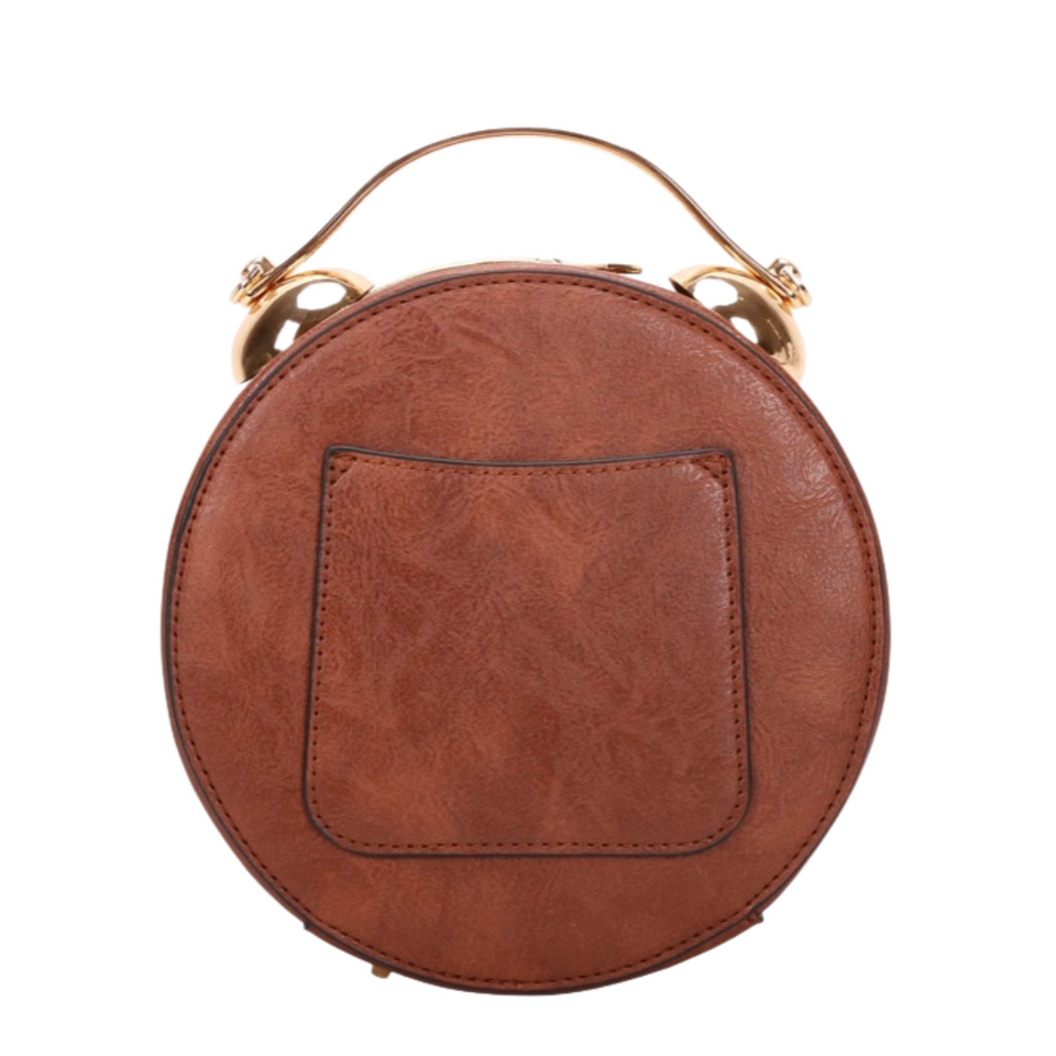 Luxury Designer Bags Vintage Clock Shape Handbag Chic Ladies Shoulder Bag  Walkable Clock Crossbody Bag Women;